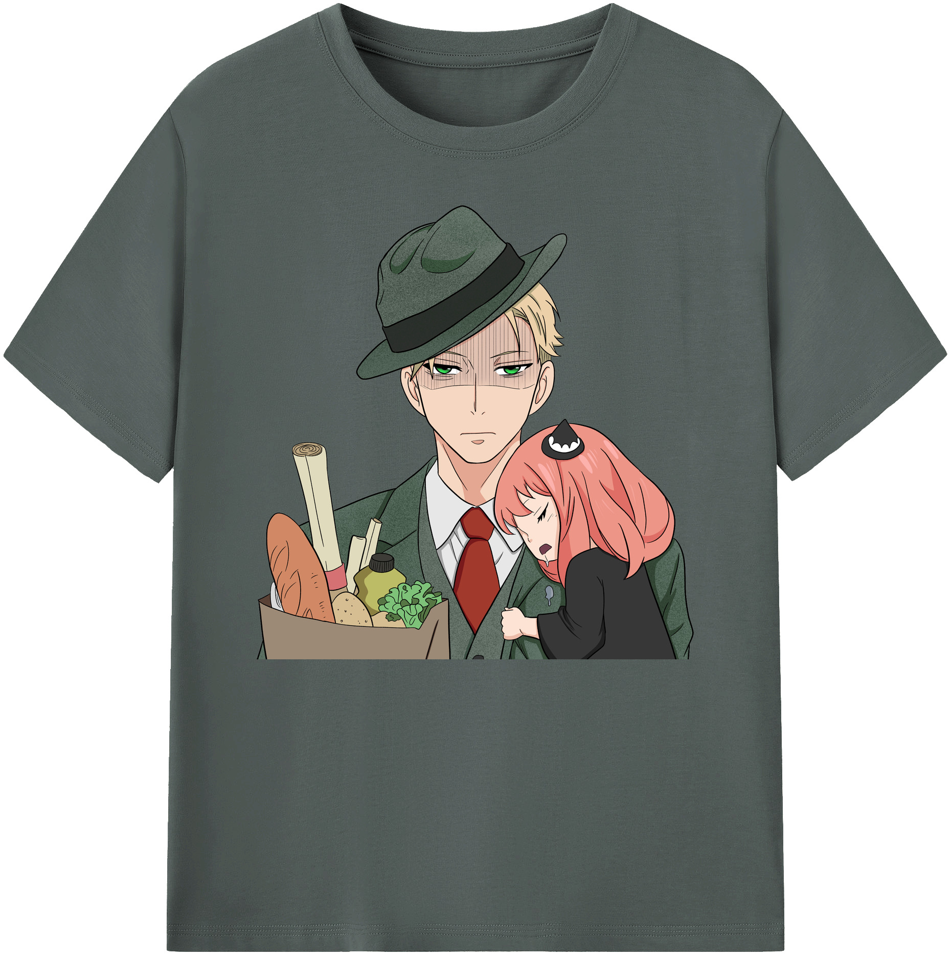 （画像用） SPY×FAMILY间谍家家酒 綿100％ メンズ半袖Tシャツ｜肌触りやわらか＆通気性